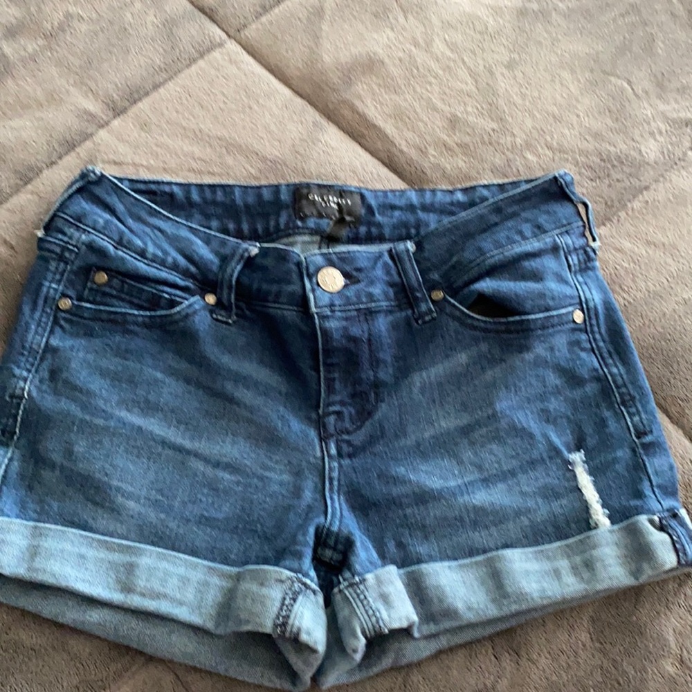 Celebrity denim shorts